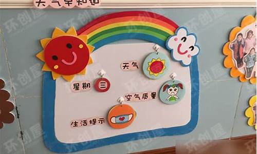 幼儿园环境布置天气_幼儿园天气环创主题墙图片